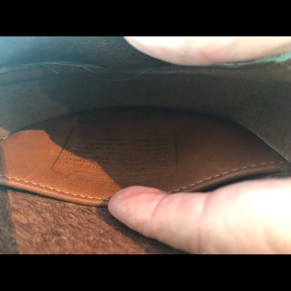Cognac Vintage Coach Mini Purse/Belt Bag - Picture 6 of 8
